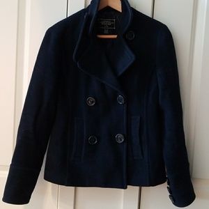 Double breasted peacoat